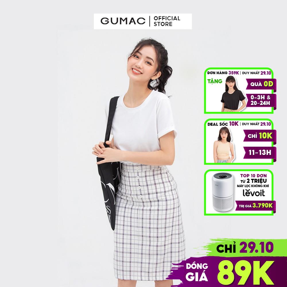 [Mã WABRGUD1 giảm 10% đơn 99K] Áo thun nữ cổ tròn tay lật GUMAC nhiều màu năng động ATB811