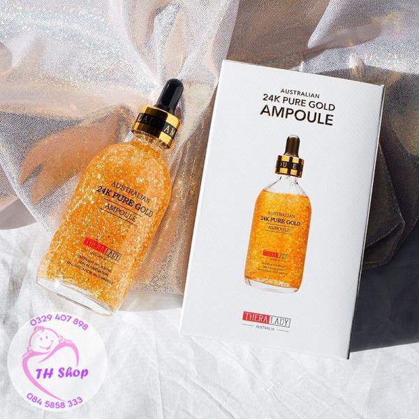 Serum Australia 24k Pure Gold Ampoule 100ml, Serum Tinh Chất Vàng 24k Cao Cấp Thera Lady Úc