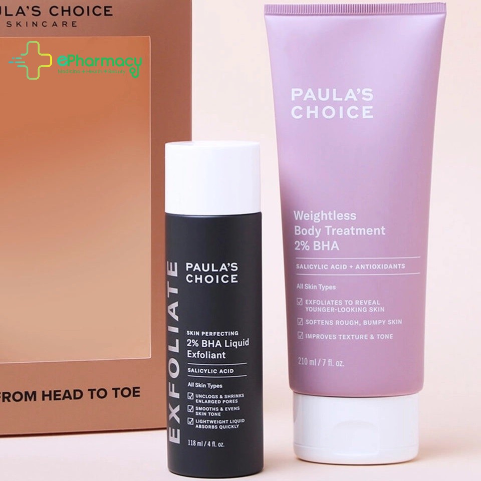 Paula's Choice BHA 2% Body Treatment - Kem dưỡng thể Paulas Choice BHA 2% Weightless Body Treatment