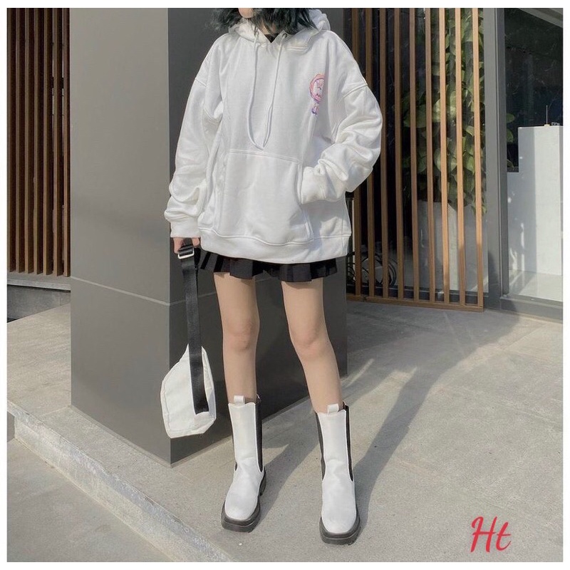 Áo hoodie tay dài mặt cool lót nỉ phong cách Ulzzang Hàn Quốc áo thun dài tay có mũ nỉ cotton dày đẹp