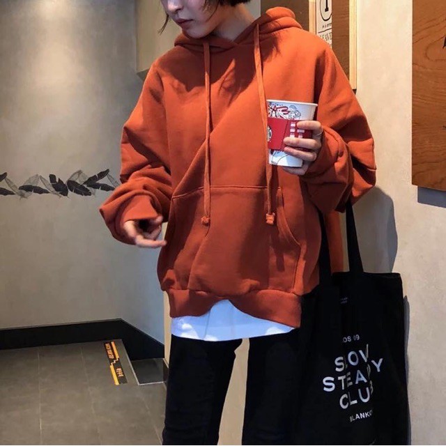 ÁO HOODIE CAM ĐẤT UNISEX