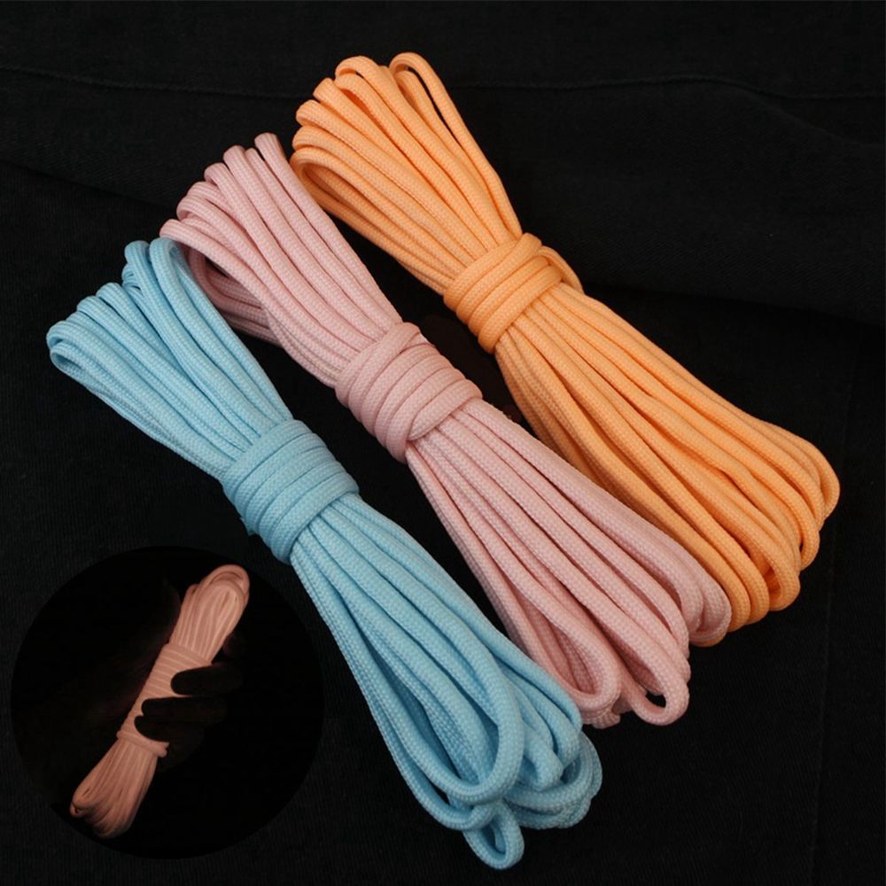 Dây dù dạ quang bện 7 sợi dài 3-5m 550LB dùng cho cắm trại với 6 màu chất lượng cao