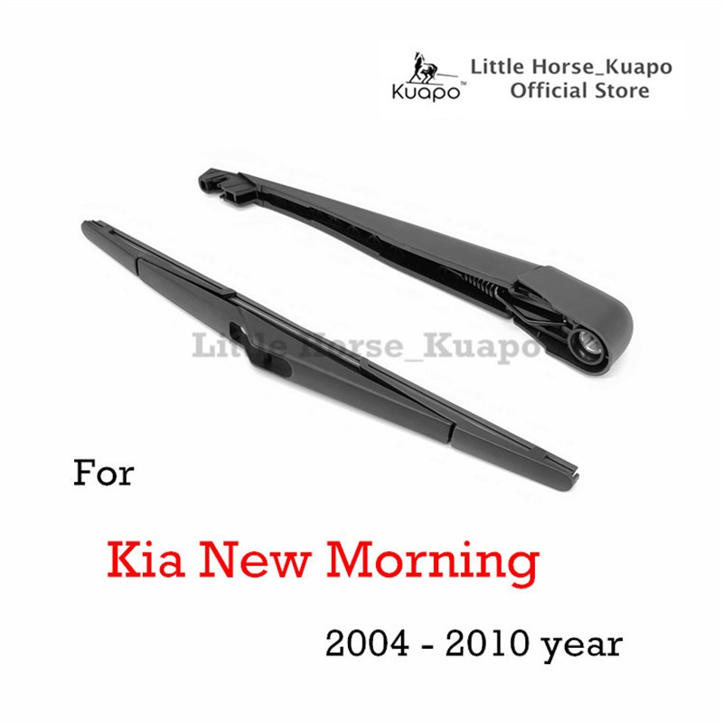 Bộ gạt mưa sau ô tô hiệu Kuapo dành cho Kia New Morning đời 2004 đến 2010 (thân gạt mưa sau + lưỡi gạt nước sau) bộ gạt nước sau kia buổi sáng mới