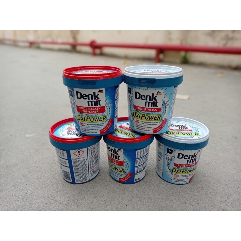 Bột tẩy vết bẩn dành cho quần áo màu Denkmit Oxi Power Multi Flecken Entferner 750g