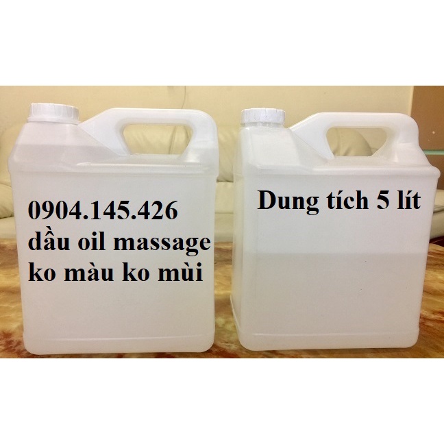 Dầu massage body không màu, không mùi ( Can 5 Lít )