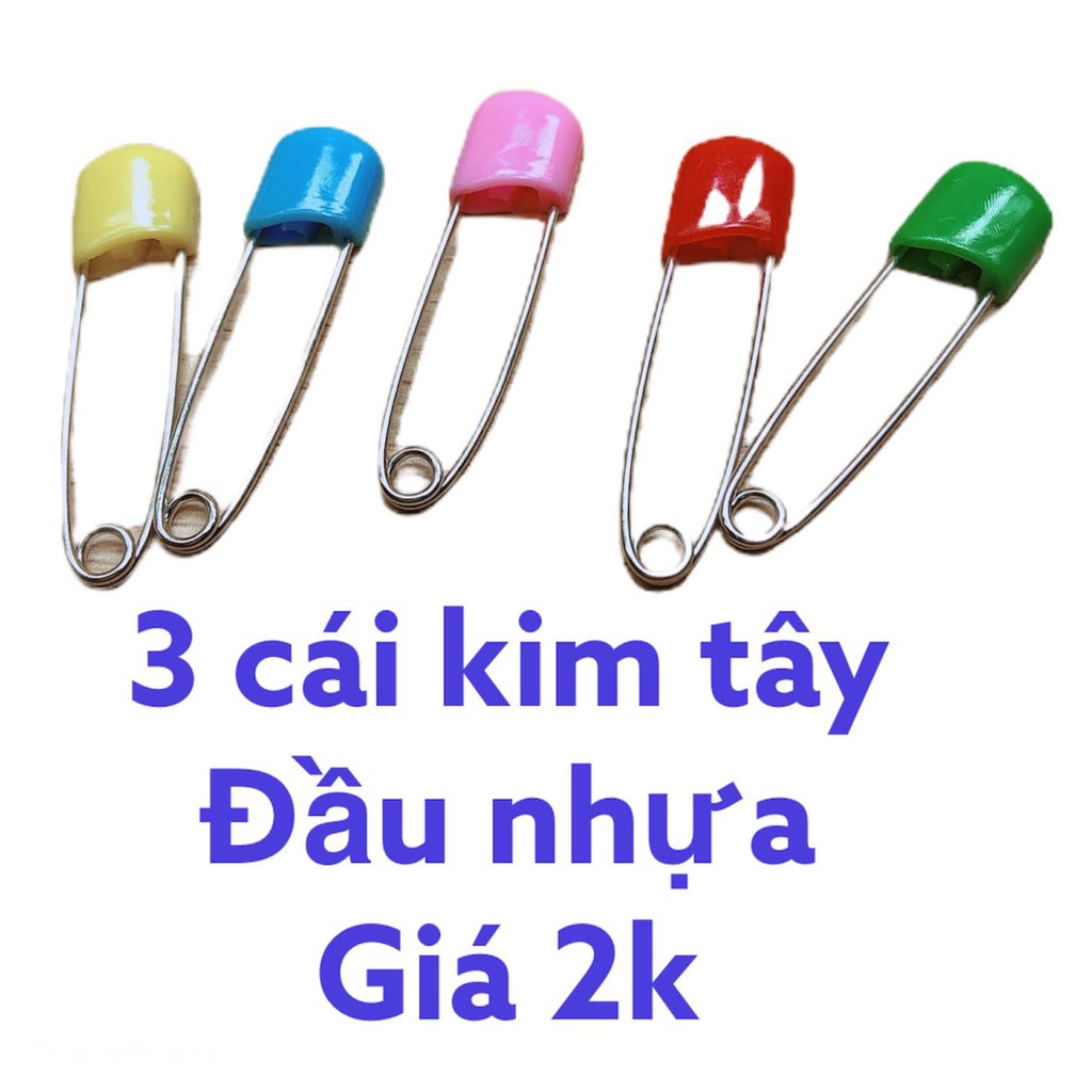 kim tây đầu bọc nhựa 3 cái giá 2k