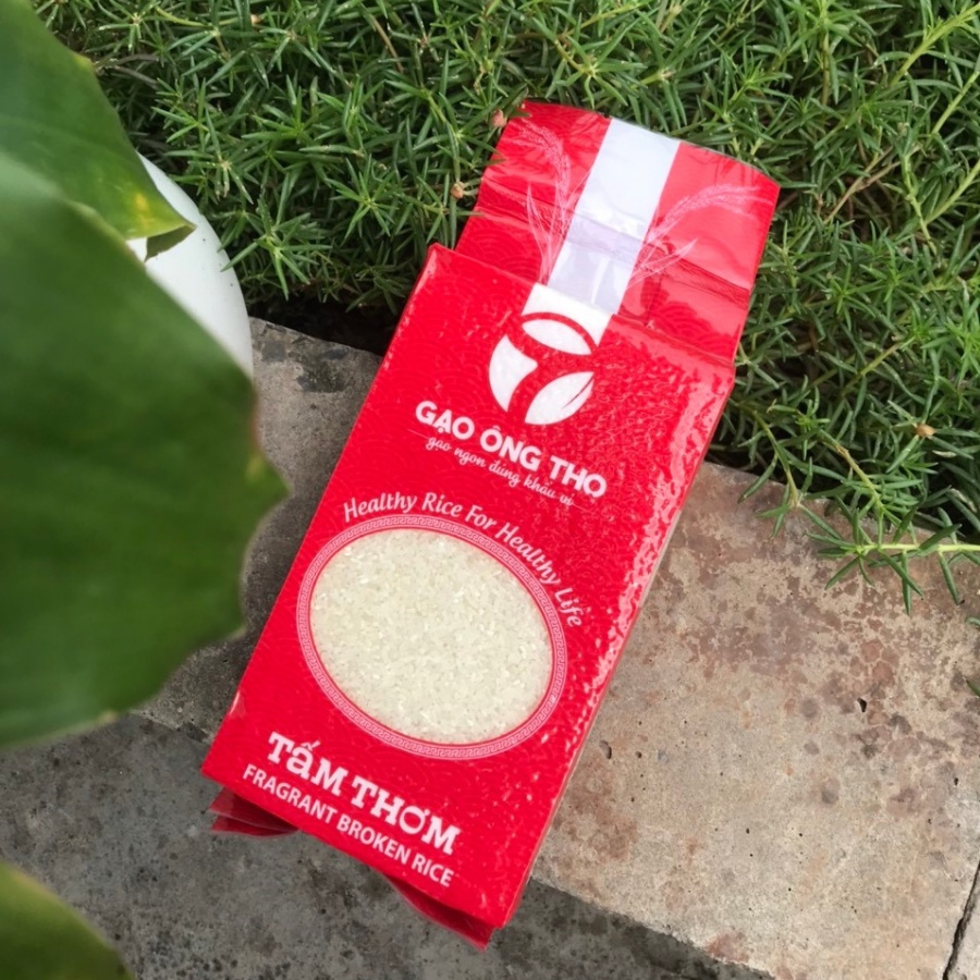 Gạo Tấm Thơm Dẻo ST25 Ông Thọ Nấu Cháo Dinh Dưỡng Cho Bé Cơm Tấm Gia Đình 1KG