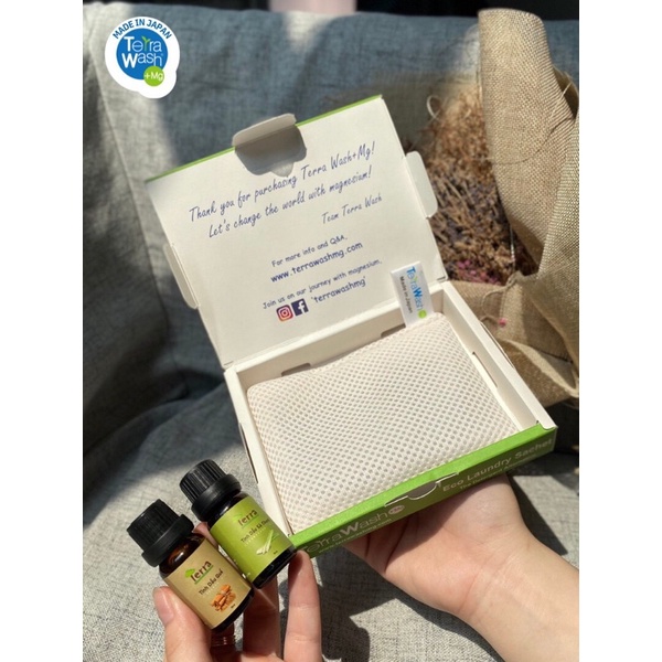 Combo Túi Giặt Terra Wash và Tinh Dầu Thiên Nhiên Terra Thay Thế Nước Giặt Nước Xả