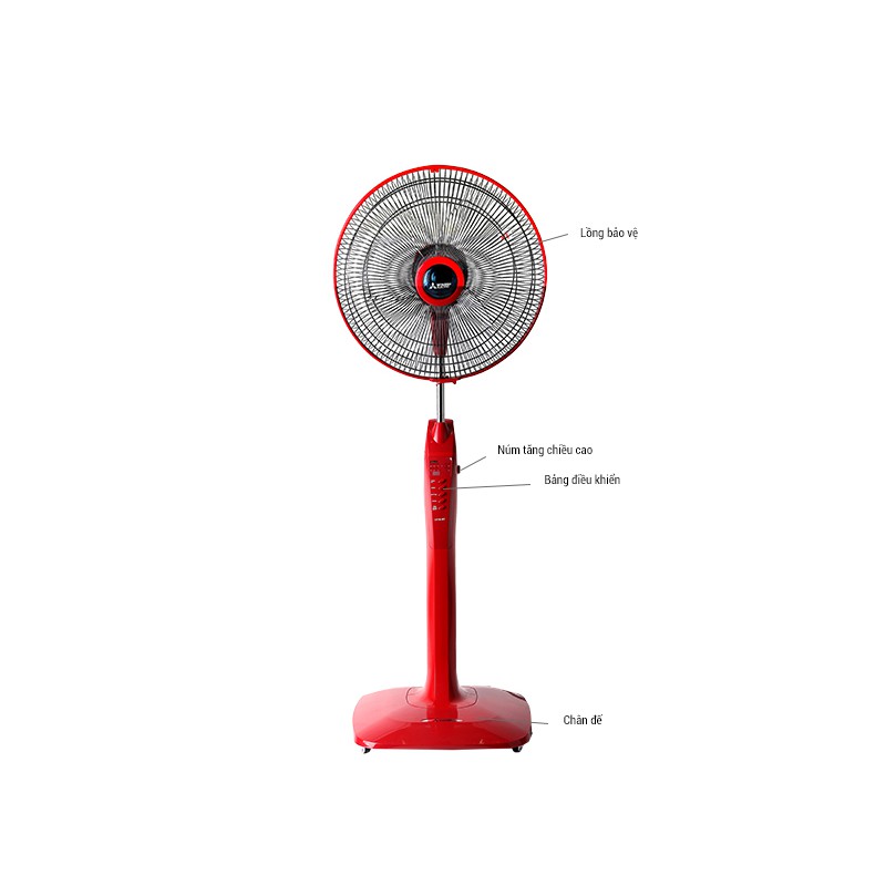 Quạt đứng Mitsubishi LV16-RT-CY-GY-Hàng Chính Hãng