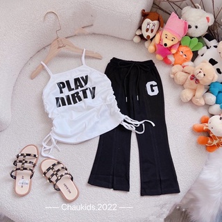 Set áo dây PLAY DIrTY bé gái