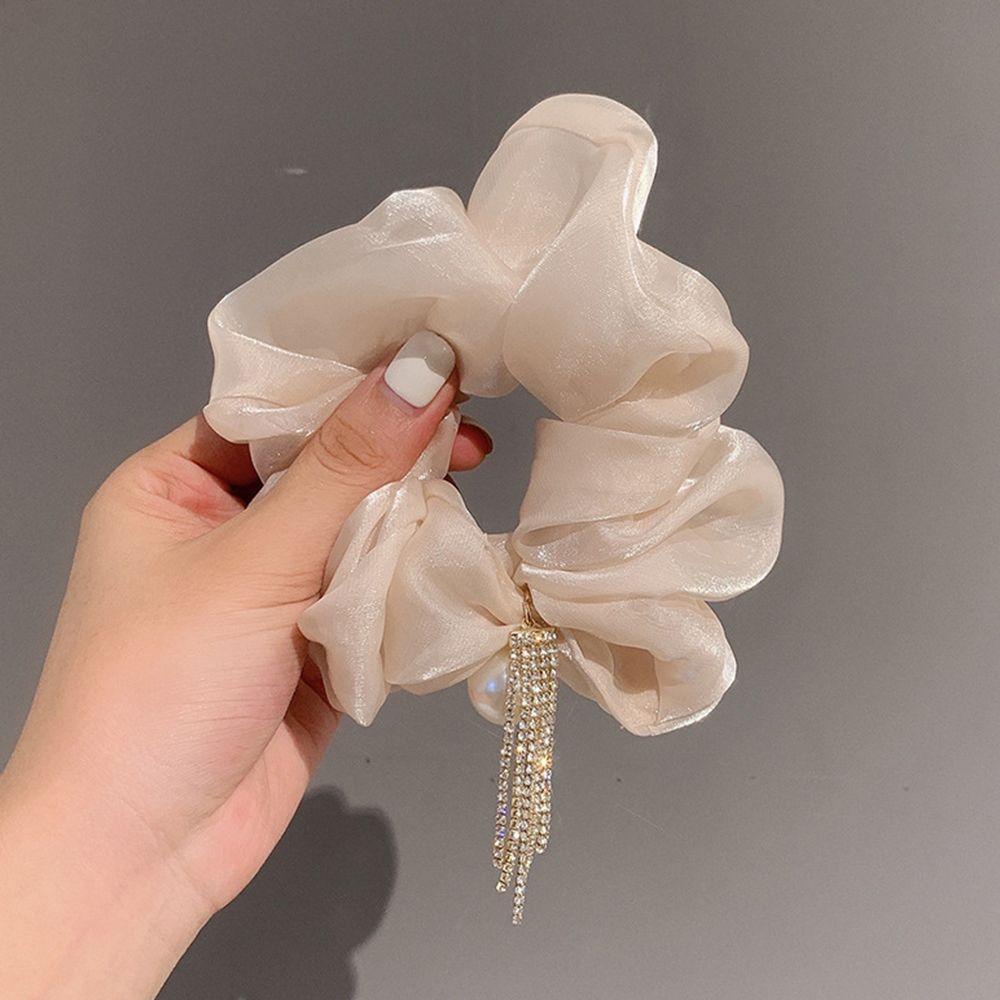 Dây Buộc Tóc Organza 15H Thiết Kế Thời Trang Sang Trọng Cổ Điển Phong Cách Hàn Quốc