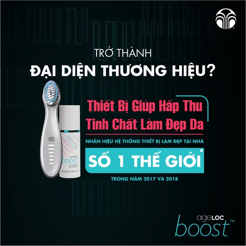 Ageloc Boost Nuskin - thiết bị giúp hấp thu tinh chất và làm đẹp da (1serum)