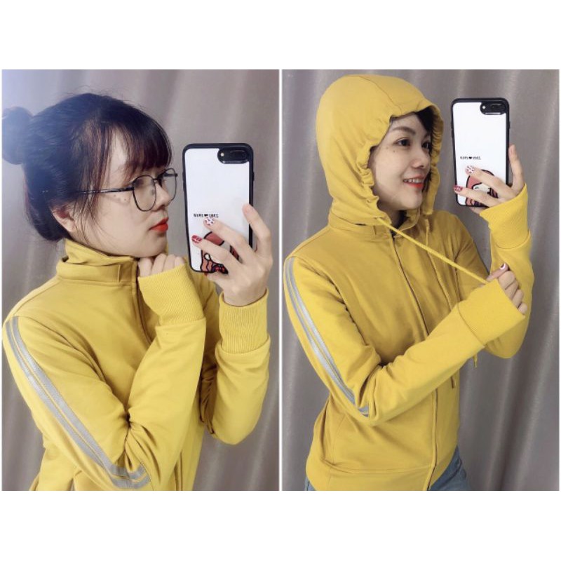 Áo khoác chống nắng nữ 6 túi, nón rời. Tay áo phối viền Phản Quang | BigBuy360 - bigbuy360.vn