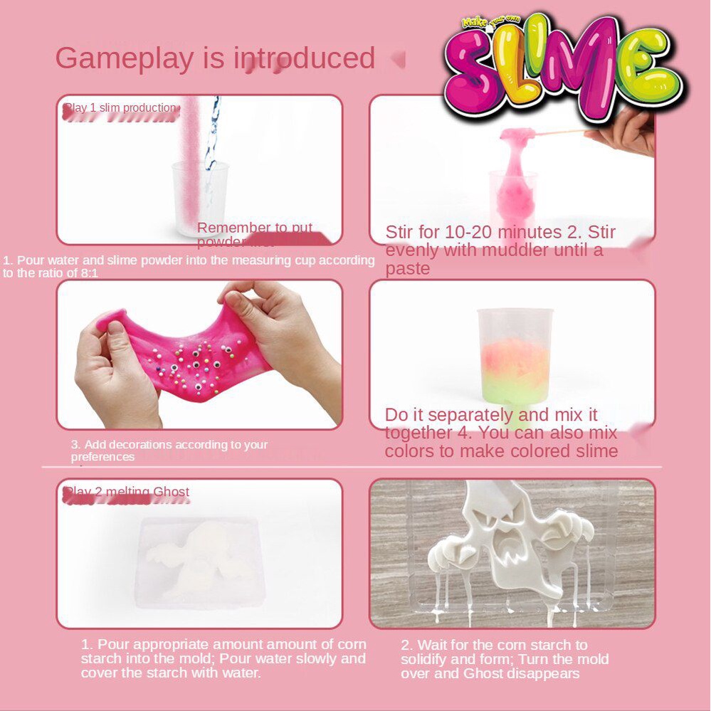Bộ đồ chơi làm slime thí nghiệm khoa học cho trẻ em