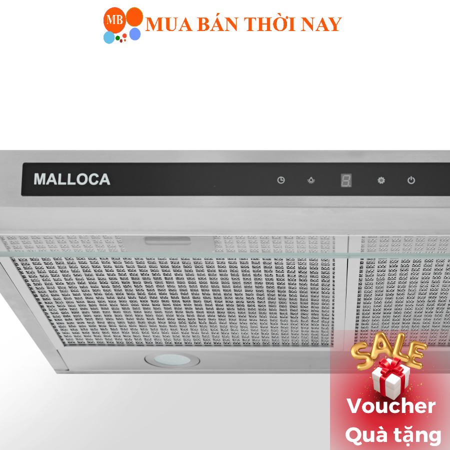 Máy hút mùi Classic Malloca H342.6 TC H342.7 TC H342.9 TC, máy hút khói khử mùi gắn tường than hoạt 
