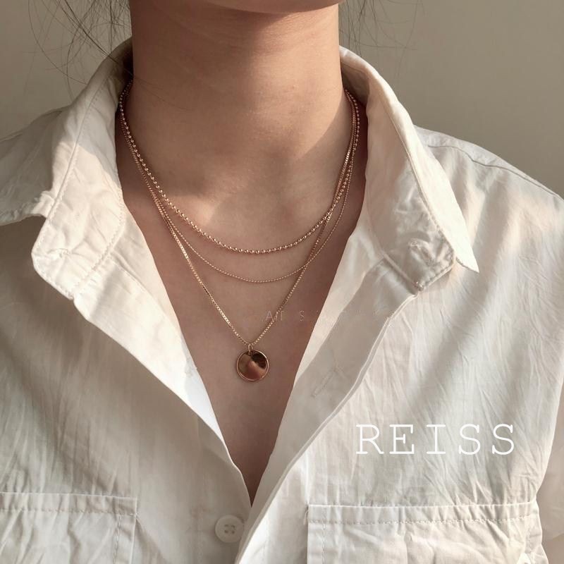 Vòng cổ 3 Lớp Mặt Tròn Shanon Liontin Dành Cho Nữ