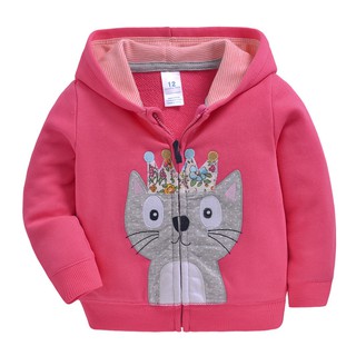 Áo khoác nỉ  AB023-mèo vương miện cho bé từ 5m-3T Hàng TQ xuất khẩu mẫu mới về
