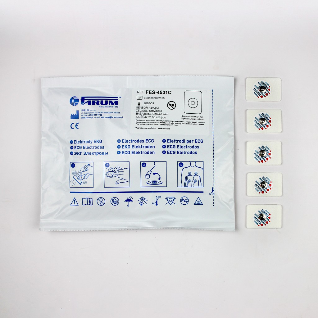 Miếng dán điện cực tim NGƯỜI LỚN/ TRẺ EM ECG Electrodes - FARUM