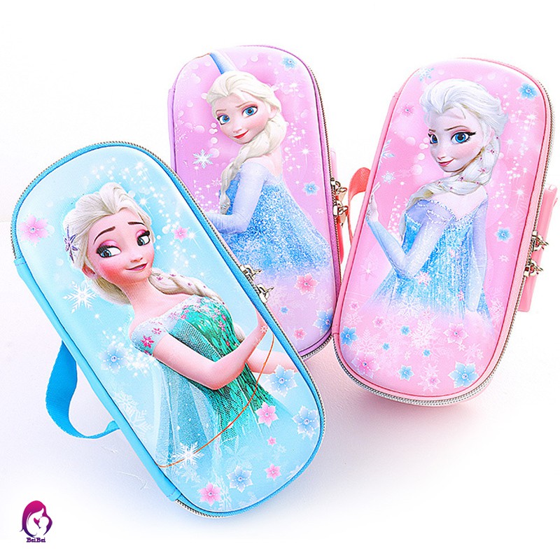 Pencil Box Pencil Holder with Frozen Elsa/ MC Superhero Spiderman Pattern