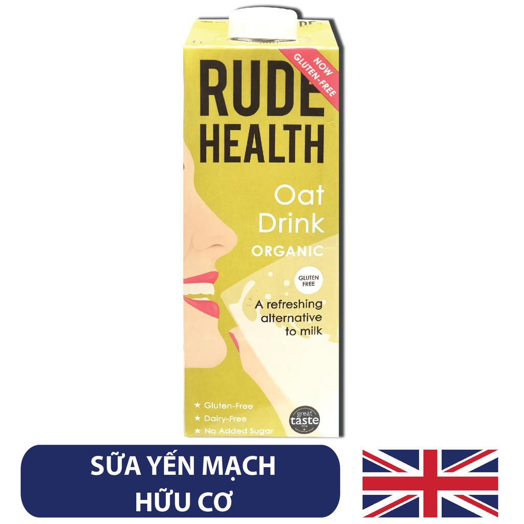 Sữa Yến Mạch Hữu Cơ Rude Health - Organic Oat Drink - 1L