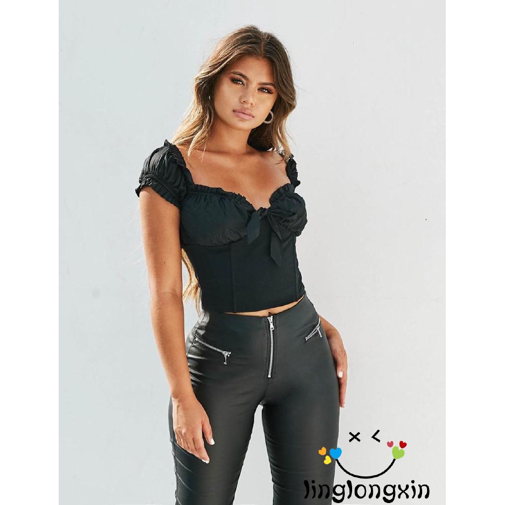 FREESHIP ĐƠN 99K_ ILA-Women Sexy Off Shoulder Casual Tank Top Blouse Crop T-Shirt Tops