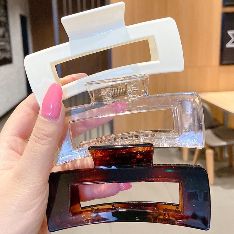 Kẹp tóc acrylic cỡ lớn thời trang dành cho nữ