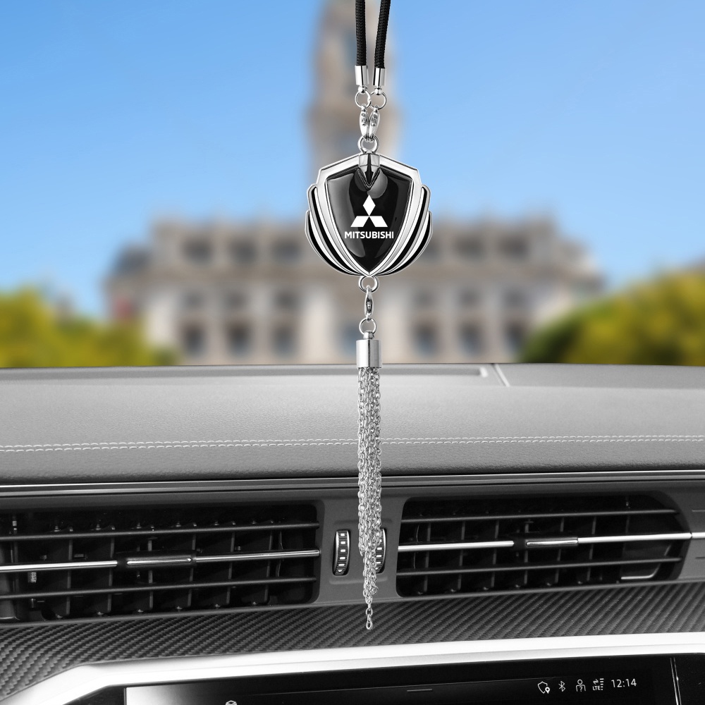 Phụ Kiện Trang Trí Gương Chiếu Hậu Hình Xe Hơi Mitsubishi 3D Bằng Kim Loại Dành Cho Xpander Triton Lancer Pajero ASX Mirage Grandis