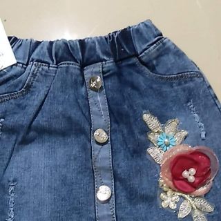 Quần bò giả váy trẻ em