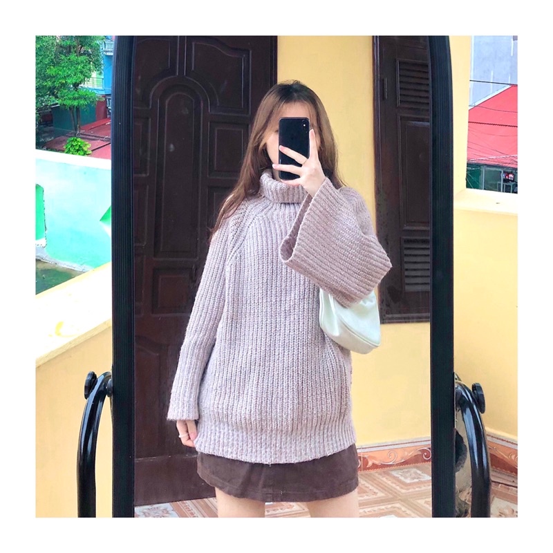 [ ÁO LEN CỔ LỌ TAY DÀI DÀY ẤM ]