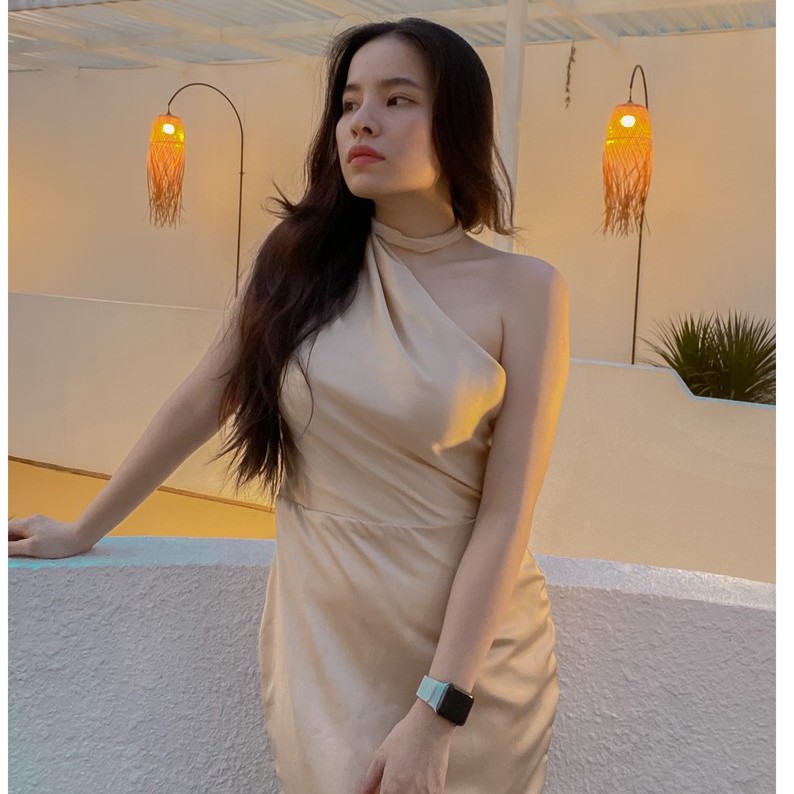 Váy maxi lụa phong cách thanh lịch Elle Studio