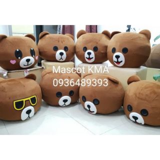 Thuê quần áo hoá trang Mascot Hà Nội Gấu Brown