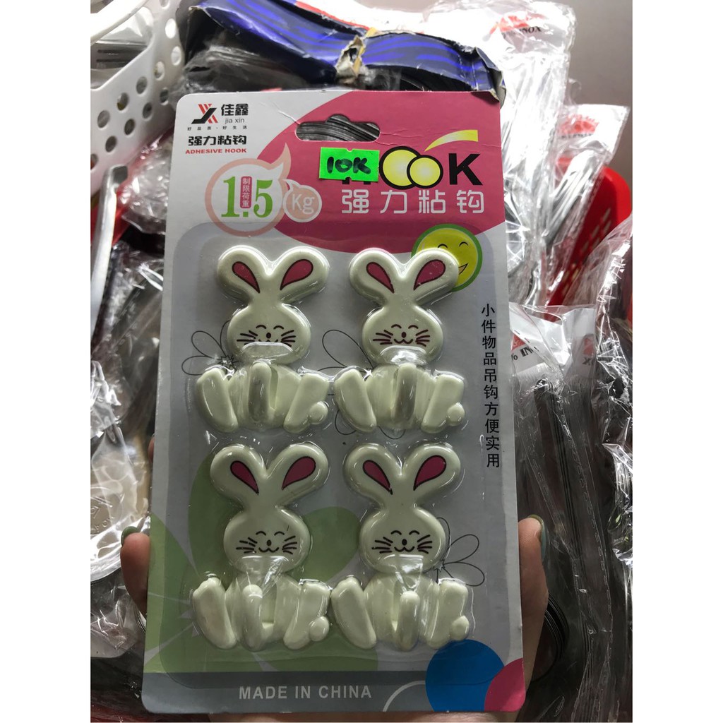 Vỉ dính tường thỏ 4c/vỉ R8016