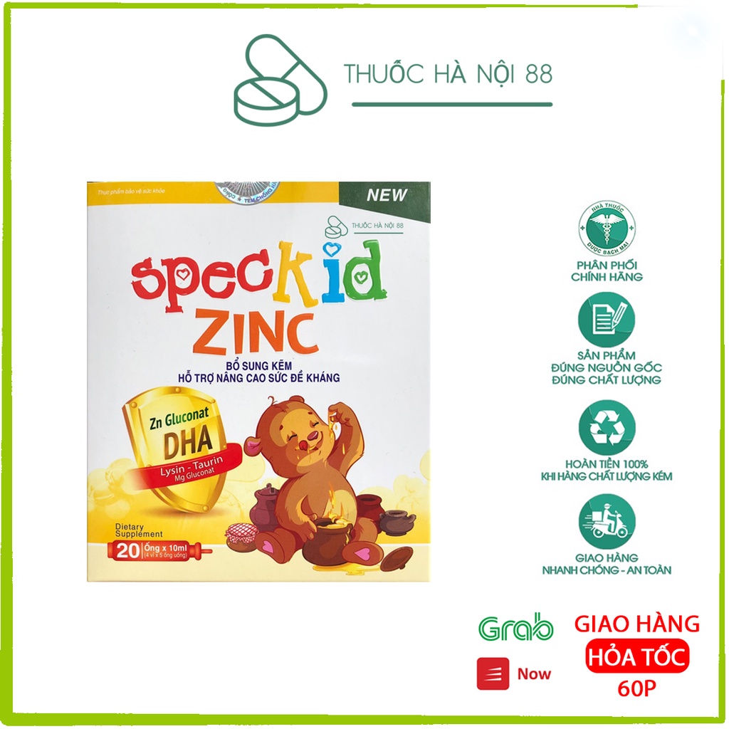 Speckid zinc bổ sung kẽm hỗ trợ nâng cao sức đề kháng hàng bảo quản theo chuẩn GMP