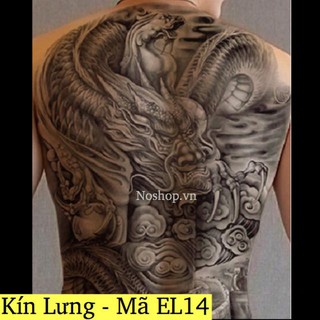 Hình xăm dán rồng [Nguyên lưng] - Mã EL14