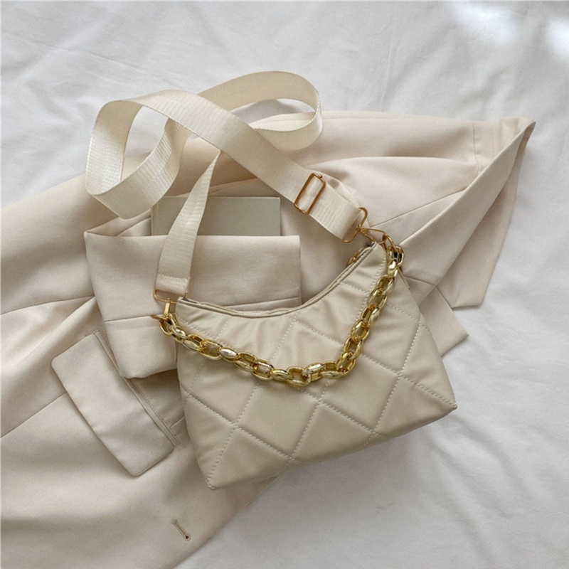 Túi Đeo Vai Cỡ Lớn Họa Tiết Kẻ Sọc Thời Trang Có Thể Tái Sử Dụng Cho Nữ