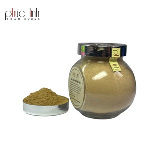 Bột trầm hương cao cấp_hủ thủy tinh nhãn vàng nhạt _60gr _ trầm hương phúc linh, cam kết không hương liệu và hóa chất