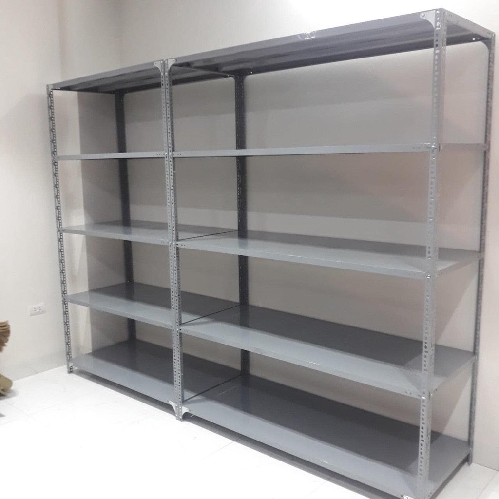 Kệ sắt v lỗ lắp ghép 5 tầng: Dài 1m2 x rộng 40cm x cao 2m x 5 tầng