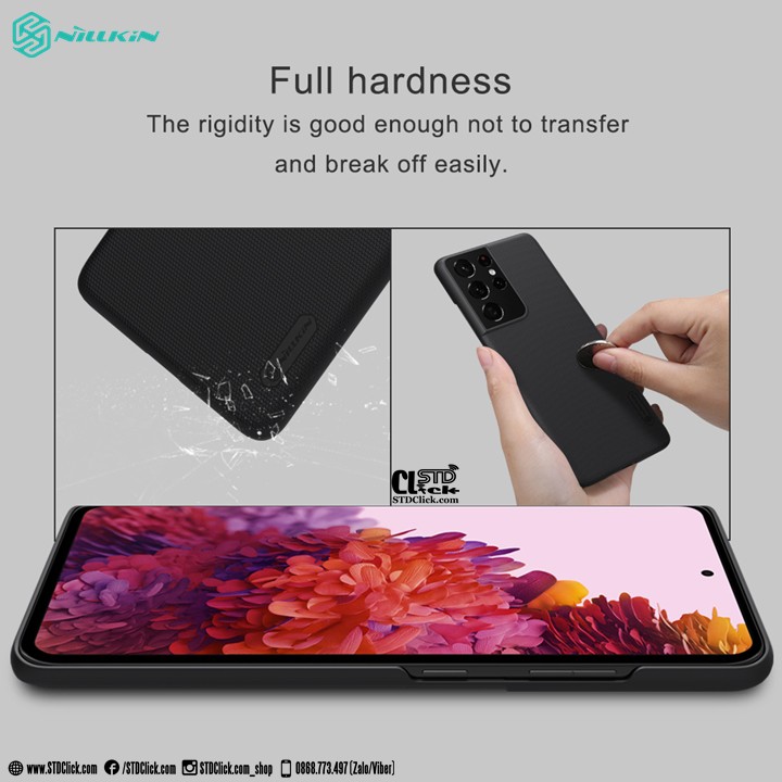 ỐP LƯNG SAMSUNG GALAXY S21 ULTRA NILLKIN NHỰA CỨNG CHÍNH HÃNG