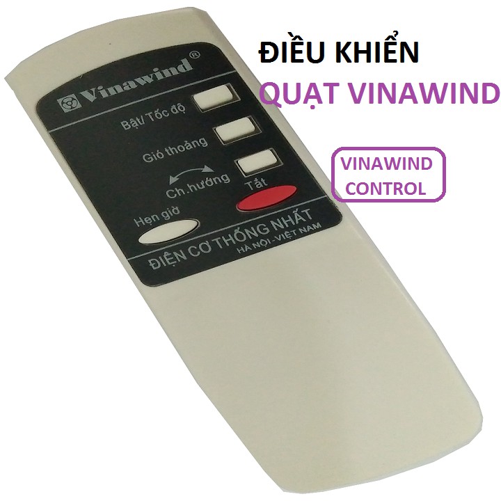 ĐIỀU KHIỂN QUẠT VINAWIND - REMOTE ĐIỀU KHIỂN Quạt Điện Cơ Thống Nhất Bảo Hành Đổi Mới Tặng Pin Sịn