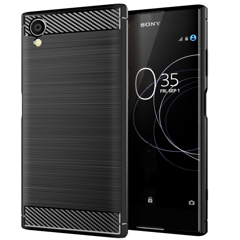 Ốp Điện Thoại Silicon Mềm Sợi Carbon Cho Sony Xperia Xa1 Plus L1 1 Ultra Xz1 Xz2