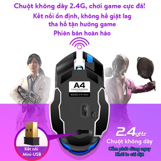 Chuột không dây Gaming Coputa chuột máy tính laptop chuyên game cao cấp A4