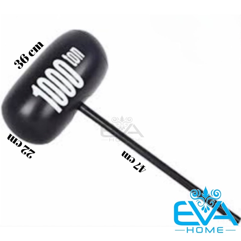 Búa Bơm Hơi Big Size 70cm /  Đồ Chơi Bơm Hơi Búa Tạ Đen Lớn 1000 Ton Big Size Vui Nhộn Large Inflatable Hammer 1000Ton