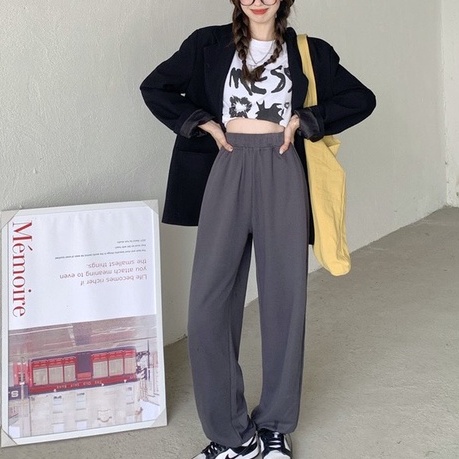 Quần Culottes 4 màu KA Closet quần ống rộng, có chốt gấu điều chỉnh mặc được 2 kiểu, chất umi đẹp