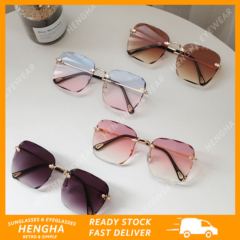 Kính Mát Gọng Vuông Phong Cách Hàn Quốc Cho Nữ