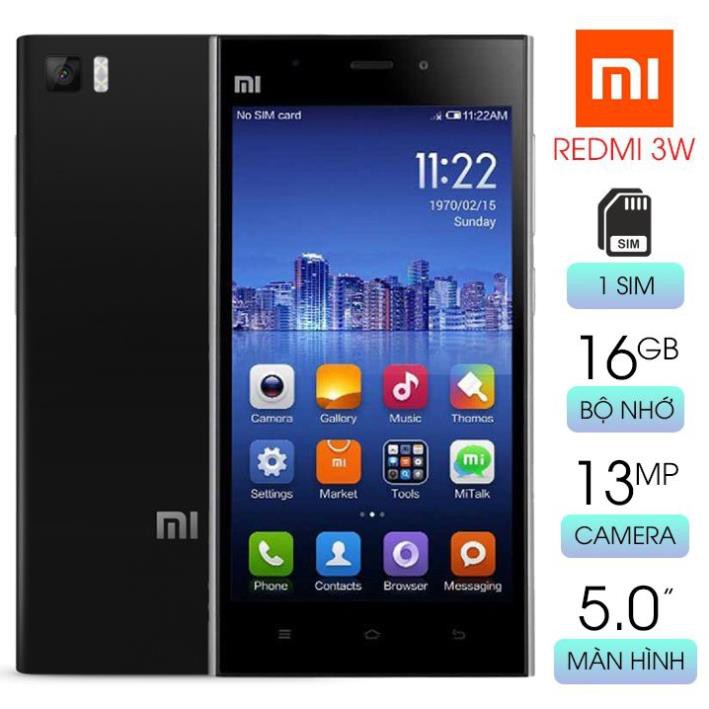 Điện Thoại Xiaomi 3W Cảm Ứng 5inch Ram 2G Bộ Nhớ 16G Androi 6.0.1 Tải Game Ứng Dụng Thoải Mái