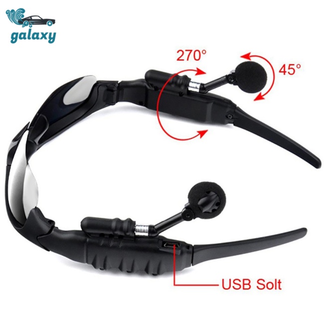 Galaxy Kính Mát Tích Hợp Tai Nghe Bluetooth Không Dây Tiện Dụng Chất Lượng Cao