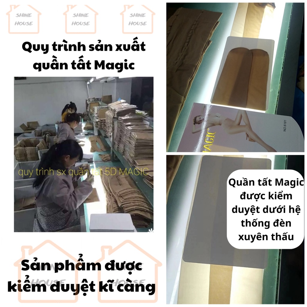 Quần tất 10D Magic che khuyết điểm tốt, dai vượt trội, hàng chuẩn hãng Magic