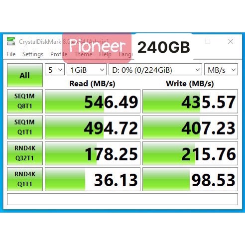 Ổ Cứng SSD Pioneer 120GB/240GB/480GB SATA 3 2.5 APS-SL Bảo Hành 3 Năm