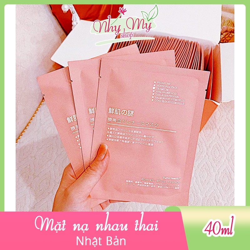 Mặt nạ nhau thai tế bào gốc Rwine Beauty Steam Cell Placenta Mask xuất xứ Nhật Bản