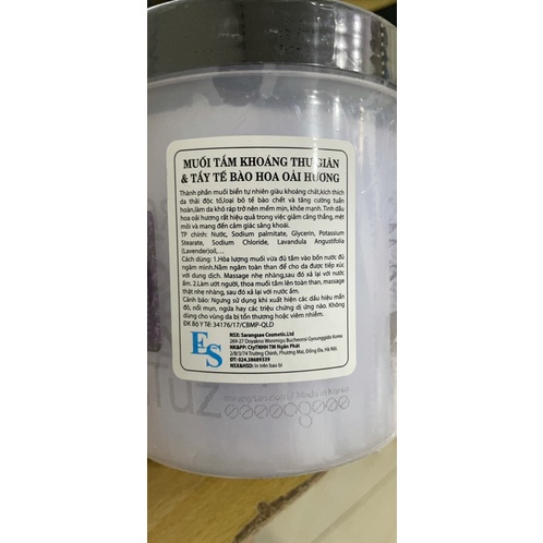 Muối tắm khoáng thư giãn và tẩy da chết hoa hồng Estesophy 1000g
